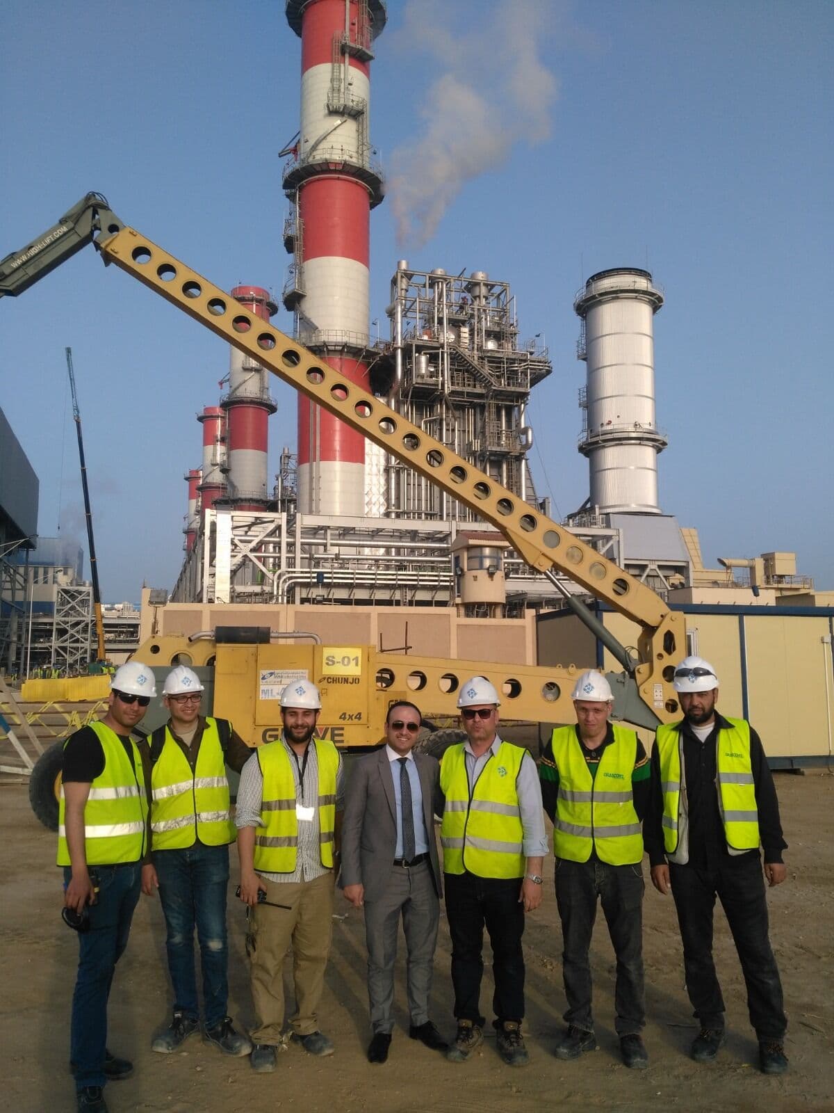 PAT engineers on a power plant construction site