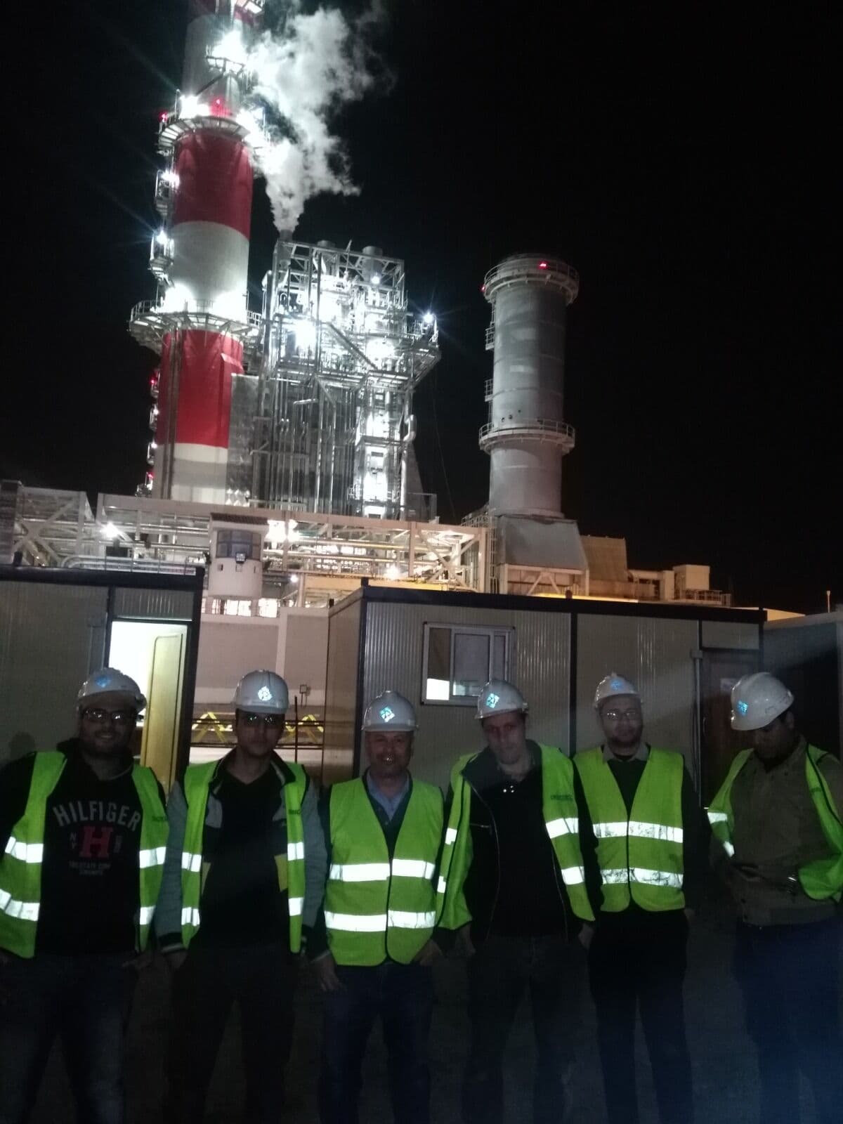 PAT team during a night shift at start-up